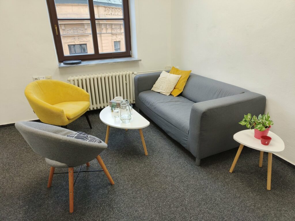 Příjemná psychoterapeutická kancelář v centru Brna